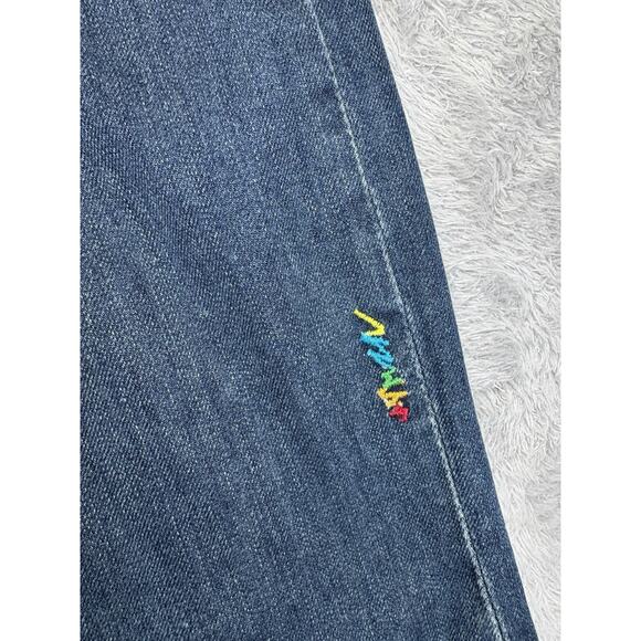 Coogi Mens Jeans 40x34 (33.5) Baggy Guitar Hands Embroidered Hip Hop Spellout‎ - Picture 4 of 16